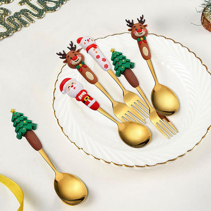 🎅Holiday Magic Utensil Collection - 4 Festive Designs (Santa & Friends)🎄