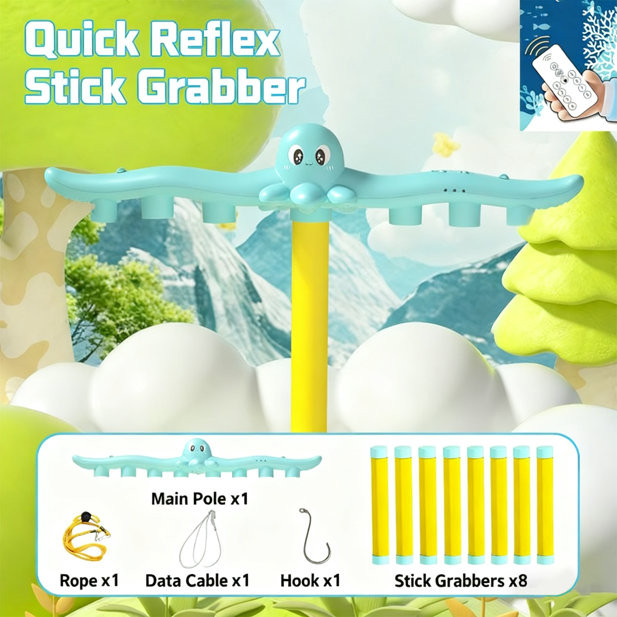 Hand Speed Challenge Remote Control-Octopus style