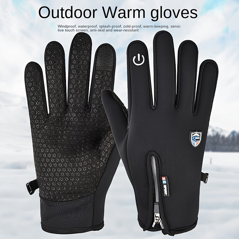 DIYSTAR ™ Outdoor gloves, windproof and waterproof, thickened fleece design.