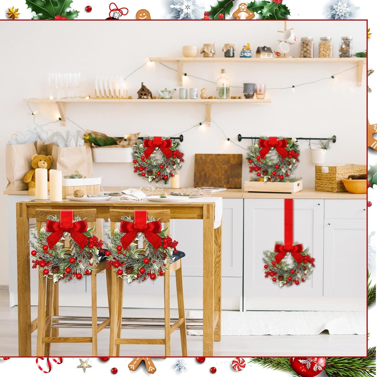 Cozy Christmas Charm: Adorn Your Home with Wreath Ornaments