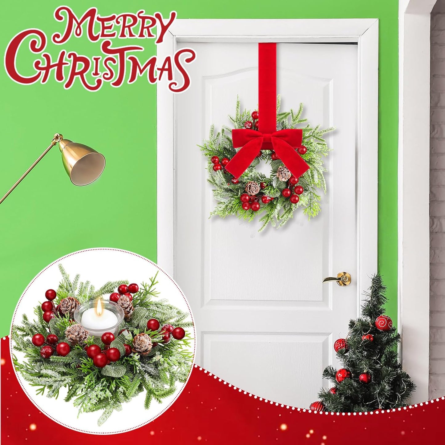 Cozy Christmas Charm: Adorn Your Home with Wreath Ornaments